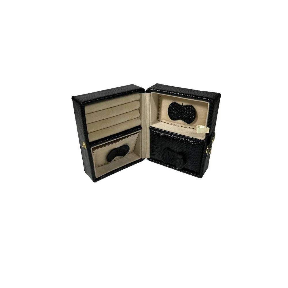 Portable Jewelry Box Organizer‎ Leather Jewellery Ornaments Case Travel Storage